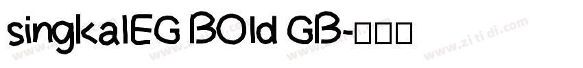 singkalEG BOId GB字体转换